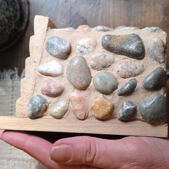 Rustic Stone and Wood Handmade Birdhouse - Picture 5 of 8